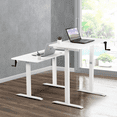  Crank Adjustable Height Standing Desk Game Office Computer with USB
