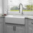 thumbnail image 2 of DeerValley DV-1K119 Farmhouse Kitchen Sink Apron Front Porcelain Ceramic Rectangular Single Bowl White Kitchen Sinks, 2 of 10