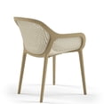 thumbnail image 4 of Pemberly Row Resin Patio Dining Chair in Coffee - (Set of 2), 4 of 7