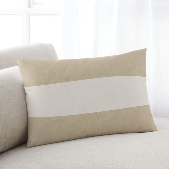 Rustic Vintage King Pillow Covers, Farmhouse Countryside Linen Texture Soft Breathable Throw Pillow Cases with Invisible Zipper, Decorative Pillowcase Pillows Protectors for Sofa Bed Couch 20"x36"