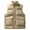 Khaki #01, variant on Mens Quilted Puffer Vest Sleeveless Warm Winter Jacket Cozy Stand Collar Zip Up Outdoor Puffy Waistcoat With Pockets