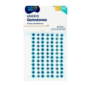 Hello Hobby Frost Blue Adhesive Gemstones, 84-Pieces