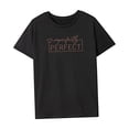 thumbnail image 4 of Camiseta para mujer, camisa de verano con cuello redondo para mujer, para vacaciones, oficina, uso diario, mujer XL, 4 of 7