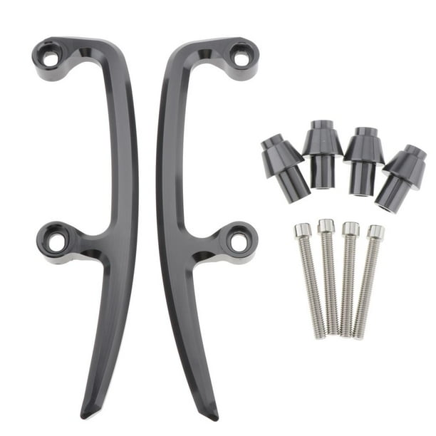 Barra antivuelco de agarraderas traseras para motocicleta Z650 2017-2018 ATV, (aleación de aluminio), 2 colores gris DYNWAVEMX Asidero de mano del asiento trasero