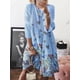 thumbnail image 2 of Vestido midi de manga larga estampado Cuello redondo Gran swing Cintura alta Ropa de mujer Jumpingount AP000135-29B, 2 of 6