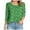 Green, variant on Womens Tops Round Neck 3/4 Sleeve Shirts Loose Casual Blouses Floral Print Tshirts (Light Blue, M)