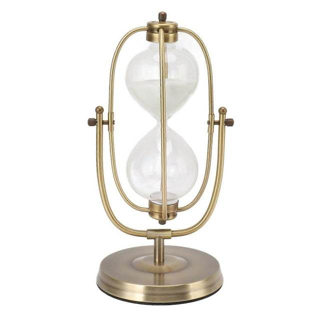 Sablier décoratif vintage pour la maison, exquis, forgé à la main, horloge de sable artisanale, grande minuterie rotative de 30 minutes