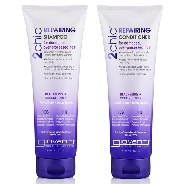 Set de champú y acondicionador GIOVANNI 2chic Ultrareparador 8.5 oz