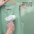 thumbnail image 3 of Leyfeng Handheld Steamer for Clothes Horizontal and Vertical Steaming 1000W 100ml Detachable Water Tank Fast Heat-up Foldable Handheld Fabric Steamer Wrinkles Remover with Brush for Garments, 3 of 8