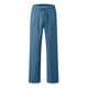 thumbnail image 3 of Pantalones de Lino de los Hombres con Cordón Elástico de Color Sólido Pantalones Sueltos 60% Algodón 40% Lino, Pantalones Casuales para el Verano, 3 of 5