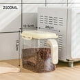 thumbnail image 5 of Airtight Kitchen Storage Containers For Dry Food Large Capacity Clear Canisters With Locking Lids For Flour Rice And Cereals Pantry Organization, 5 of 7