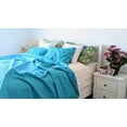 thumbnail image 5 of DaDa Bedding Gentle Wave Turquoise Teal Blue Lagoon Lightweight Quilted Bedspread Set (LH3000), 5 of 9
