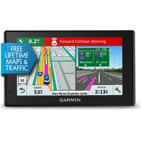 Refurbished Garmin DriveAssist 51LMT-S North America Advanced Navigation w/ FREE Lifetime Traffic and Map (Best App For Traffic Updates)