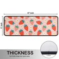 thumbnail image 5 of Kitchen Rugs Sets Of 2,Red Strawberry Plants Fruit Flower Pink Pattern Anti Fatigue Kitchen Mat Rugs Non Slip Washable,Decorative Kitchen Floor Mats for Kitchen,Sink,Laundry,17"x47"+17"x47", 5 of 5