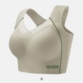 thumbnail image 1 of Wirefree Sports Bra for Plus Size Women, Full Coverage with Side Support & Back Smoothing Design, High Impact Support for Running, Gym & Yoga. Green 44, 1 of 3