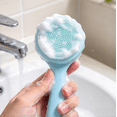 thumbnail image 4 of Facial Cleansing Brush Face Scrubber - Deep Cleansing Exfoliating Tool for Blackhead Removal, Gentle Skin Care Massager, Handheld Face Wash Brush for Men Women Home Use, 5.12 inch, 4 of 5