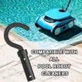 thumbnail image 3 of Pool Cleaner Hook Attachment, Black, Compatible with Robotic Pool Vacuums, Telescopic Pole Mount, 3 of 4