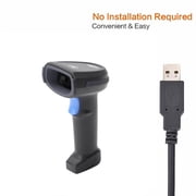 XIANJINO Fully Upgraded Wireless 2D QR Barcode Scanner with Stand, 3 in 1 Bluetooth & 2.4GHz Wireless & USB Wired, Connect Smart Phone Tablet PC, 2D COMS Image Bar Code Reader