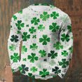 thumbnail image 2 of Camisa Del Día de San Patricio Hombres de Manga Larga de Manga Larga Cuello Redondo Tops Casuales Muy Cómodos Tejido Elástico Súper Suave para Fiesta Festival Vacaciones Viaje Calle Uso Diario, 2 of 8