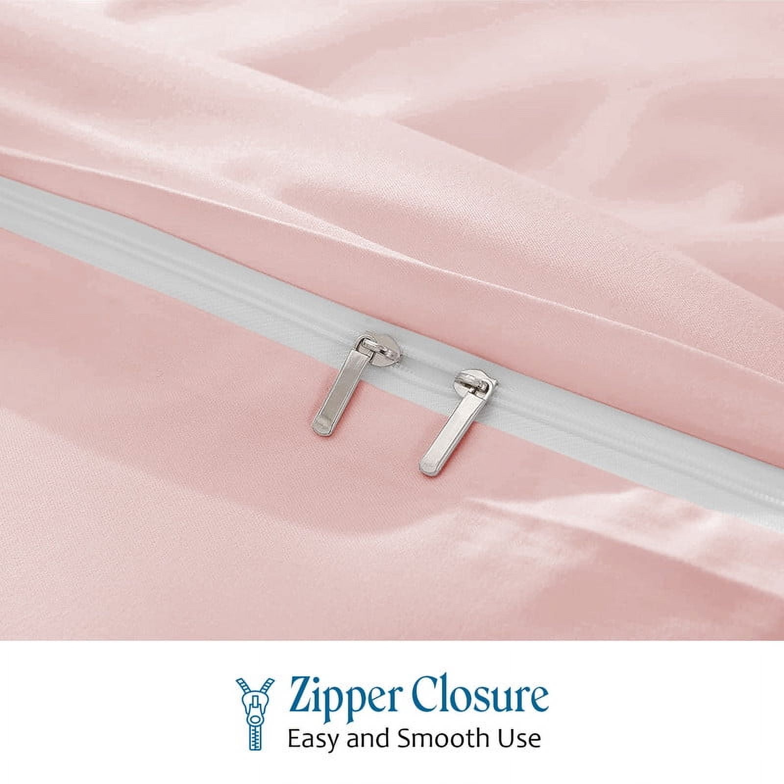 900 TC 100% Egyptian Cotton Duvet Cover Zipper Closur Ultra Soft Durable and Fade Resistant Color Blush-Pink Solid size Full/Queen