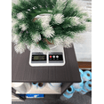 thumbnail image 7 of 24-Inch Artificial Flocked Christmas Wreath for Front Door, Winter Holiday Decor with Snowy Pine Needles, 7 of 7