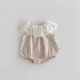 thumbnail image 1 of 2025 Body de verano para niñas de 0 a 2 años, mono dulce con cuello de encaje para niñas, ropa sin mangas de una pieza para niñas pequeñas, 1 of 6