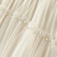 thumbnail image 5 of IROINNID tail Elastic Waist Skirt For Women Mesh Skirt High Waist Irregular Beaded Ball Half Solid Color Skirt, 5 of 8