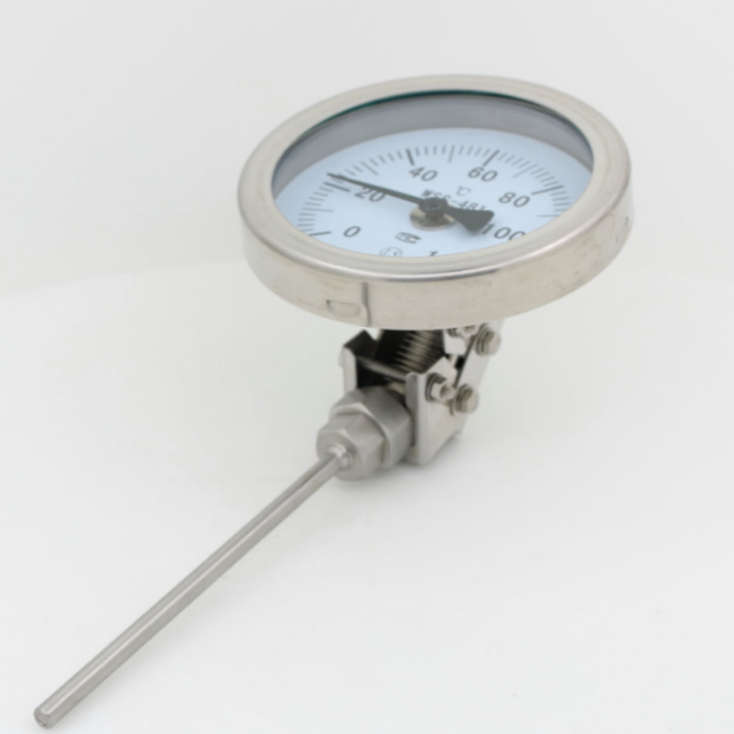 Anvil Weldless Brewing Thermometer - Dial Thermometer With 2.5" Stem, 45-220°F Range
