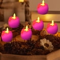 thumbnail image 4 of Luoshdecor Flameless Apple Tea Lights, 6Pcs Battery Operated LED Tealight Candles for Halloween Christmas Party Wedding Decorations 2 in, 4 of 6