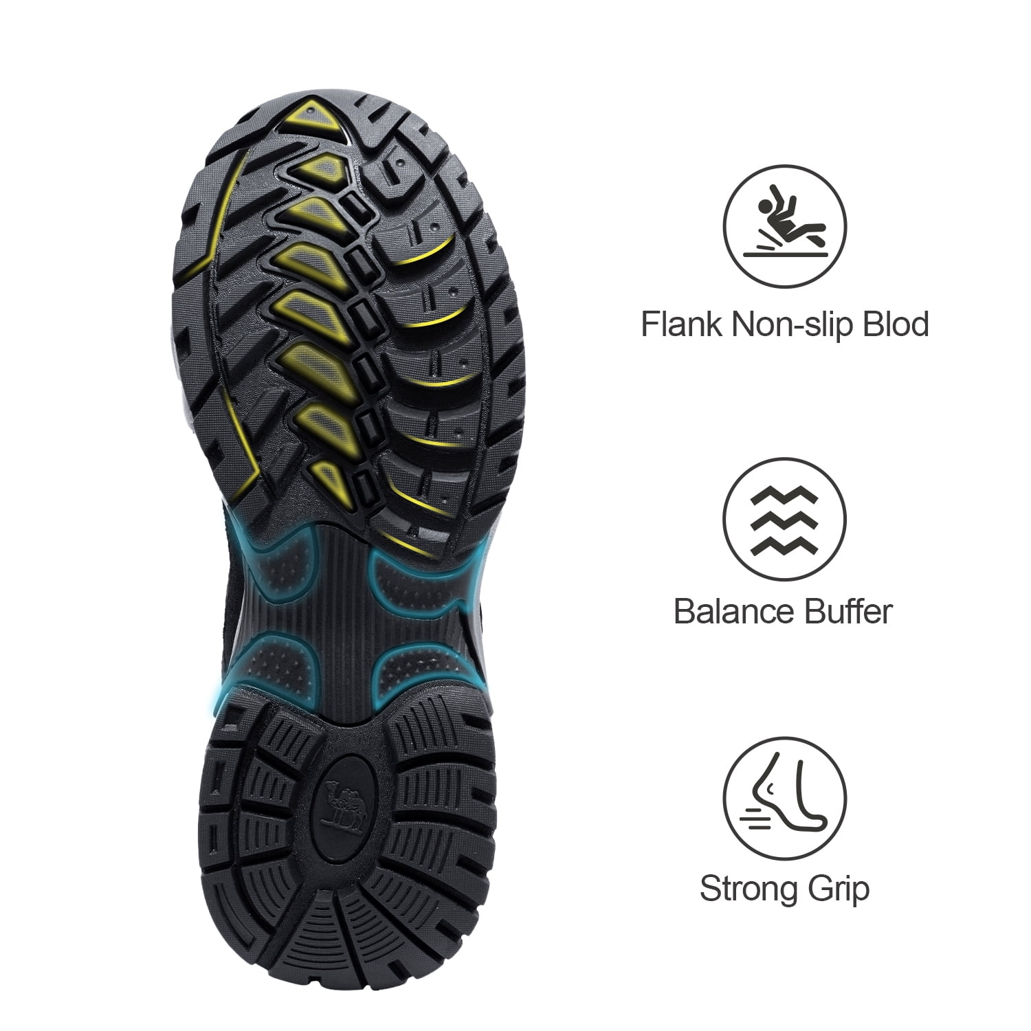 OutPro Men's Hiking Shoes Non-Slip Lightweight Sneakers Breathable Athletic Shoes Low-Top Trail Running Shoes