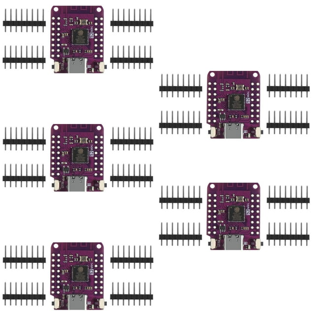 Dweii 5Pcs Esp32 S2 Mini S2 Mini V1.0.0 Wifi Board Basado Esp32-S2Fn4R2 Esp32-S2 4Mb Flash Tipo-C Conexión Compatible Con Micropython