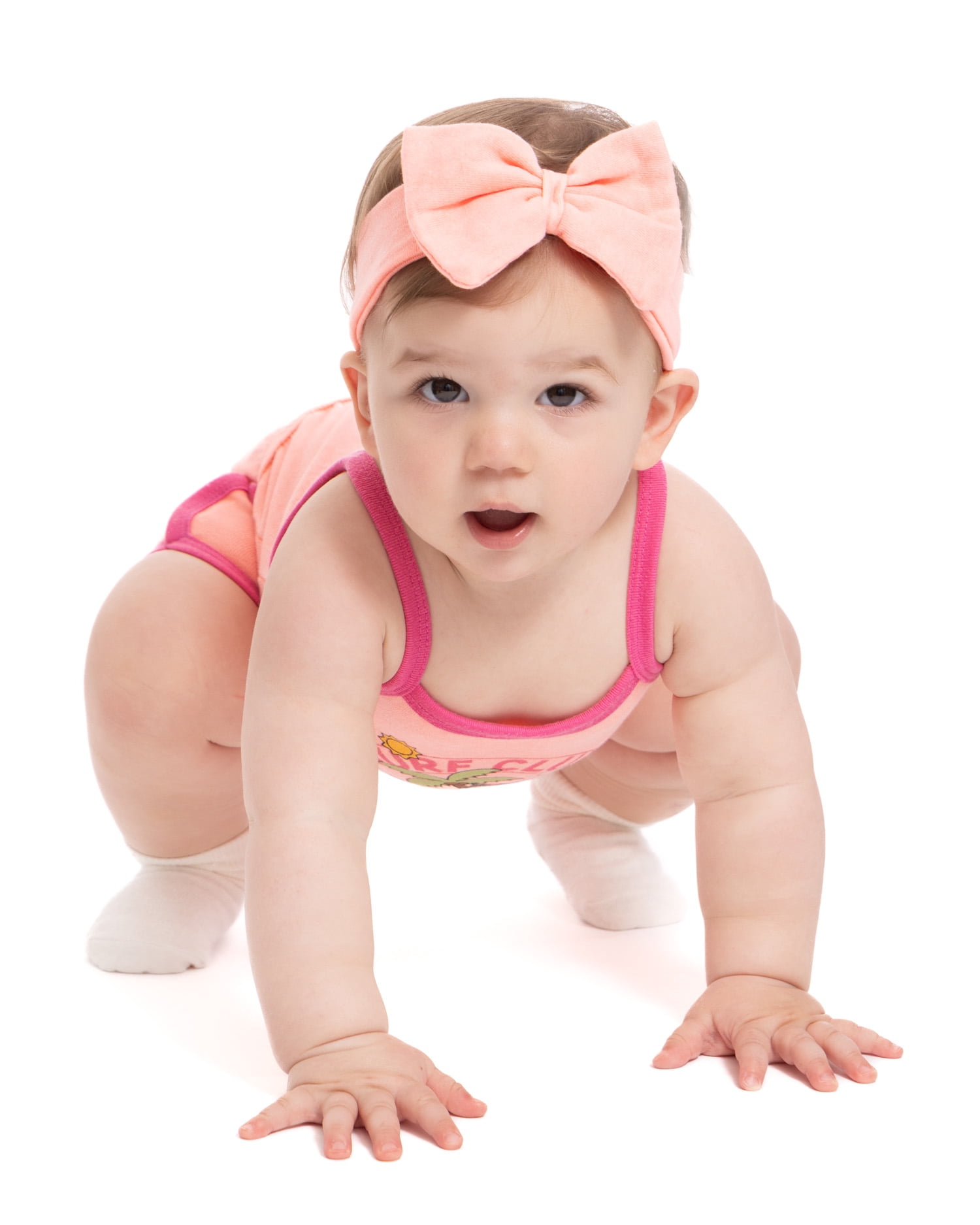Hello Kitty and Friends Baby Girls Sleeveless Graphic Romper with Matching Bow Headband, Sizes 0/3M-24M
