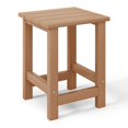 thumbnail image 5 of WestinTrends Malibu Kids Outdoor Patio Furniture HDPE Adirondack Square Side Table, Teak, 5 of 14