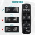 thumbnail image 4 of Unique Bargains Interruptor del elevalunas eléctrico principal del lado del conductor delantero izquierdo para Mercedes-Benz GL320 V6 3.0L Sport Utility Black, 4 of 8