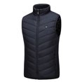 thumbnail image 2 of Lilgiuy Vest for Men Outdoor Warm Clothing Heated For Running Hiking Fishing Charging Via Heated Coat Black, 2 of 5