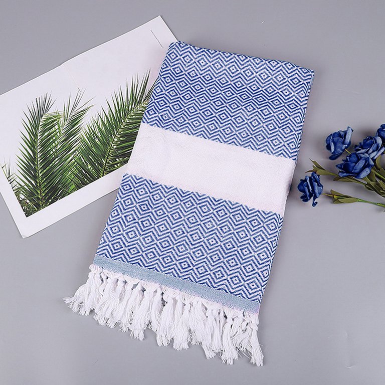4-Pack Boho Hand Towels - Embroidered Cotton With Tassels, 13x29 Inches, For Kitchen & Bathroom