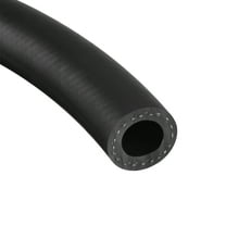 5/8" ID Fuel Line Hose 1" OD 2ft Black Rubber Oil Hose for Fuel System, Oil, Lubricant