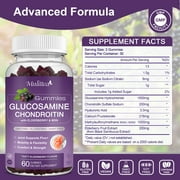Mulittea Glucosamine Chondroitin Gummies - مكمل دعم مشترك ذو قوة إضافية مع MSM و Elderberry للمفاصل الطبيعية ، دعم مناعي مضاد للأكسدة للبالغين والرجال والنساء - (حزمة 2)