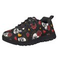 thumbnail image 4 of Chririnla Kids Sneakers Size 13 Skull Rose Print Athletic Running Shoes Boys Girls Lightweight Slip on Tennis Walking Jogging Shoes, 4 of 7