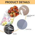 thumbnail image 3 of Tripumer 200 Pcs Clear Cellophane Bags 4 x 6 inch Self-adhesive Biscuit Self Sealing Cookie Bags Plastic Packaging Bags for Party Cookie Small Present, 3 of 7
