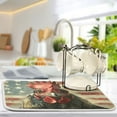 thumbnail image 5 of Retro Chicken with American Flag Dish Drying Mat 18x24 Absorbent Microfiber Draining Rack Pad for Kitchen Counter Sink, 5 of 8