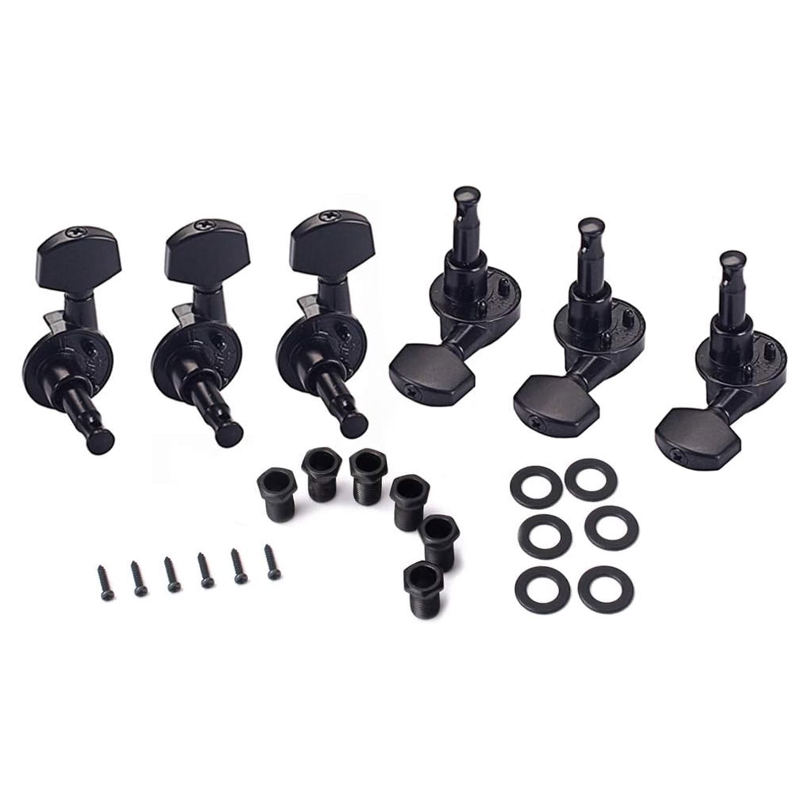 6Pcs Locking Guitar Tuning Pegs Machine Head Tuners Keys for Electric Acoustic Guitars Metal Replacement Parts
