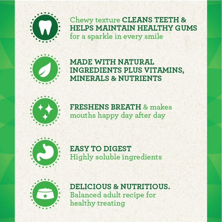GREENIES Regular Petite Dental Dog Treats Pumpkin Spice Flavor 12 oz. 20 Treats Walmart