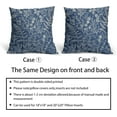 thumbnail image 6 of Blue Pillow Covers 20x20 Set of 2 Vintage Floral Botanical Print Spring Flower Plant Pattern Decorative Throw Pillow Cases Outdoor Farmhouse Decor for Home Sofa Couch Bed, 6 of 6