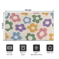 thumbnail image 5 of Colorful Daisy Flower Silhouette Pattern Door Rugs,Washable Non Slip Door Mats Indoor,Decorative Door Mats,Entry Mat Indoor for Entrance,Bedroom,Kitchen,Bathroom,17"x30", 5 of 6