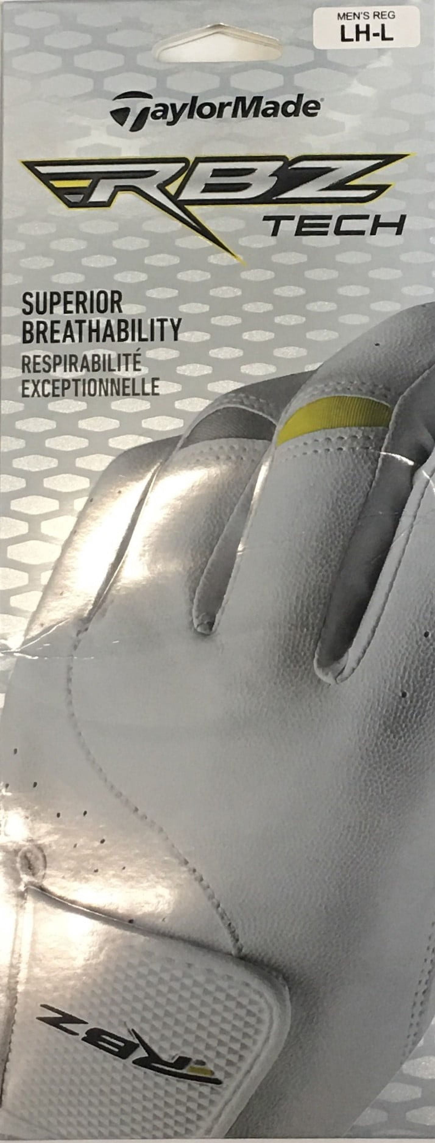 (2 pack) Taylormade RBZ Tech Golf Glove, Worn on Left Hand, L