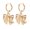 D, variant on LYMAYTER Bow Earrings 1 Pair Women's Earrings - Shape, Hollow Out, Short Hanging