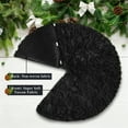 thumbnail image 5 of Gynky 48" Christmas Tree Skirt, Luxury Soft Ultra Plush Toscana Fabric Holiday Tree Base Cover Faux Fur Xmas Tree Mat Decorations Home Décor, Black, 5 of 8