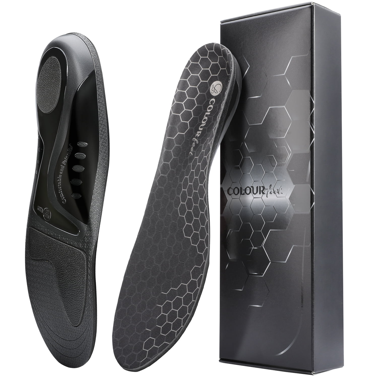 Orthotic Work Insoles Anti Fatigue Medium Arch Support Shoe Insoles