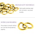 thumbnail image 3 of Hebilla Swpeet 150 Piezas Anillo en D Semicircular de Metal Dorado 20 mm, 3 of 7